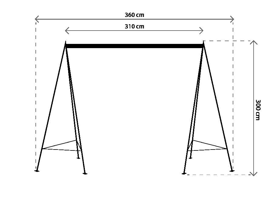 Spijkerbroekhangen (stalen frame)