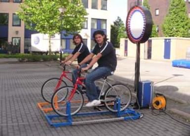 Fietsen met ronde waarneming