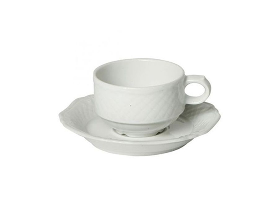 Theekop, schotel en lepel Classic