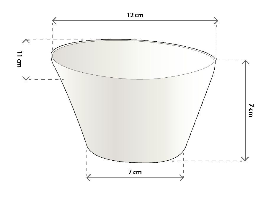 Schaal rond / soepkom Trendy 12 cm