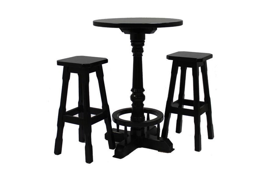 Statafel bruin cafe ø 75 cm