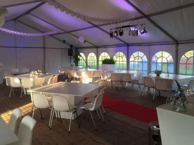 Dinertafel conic wit