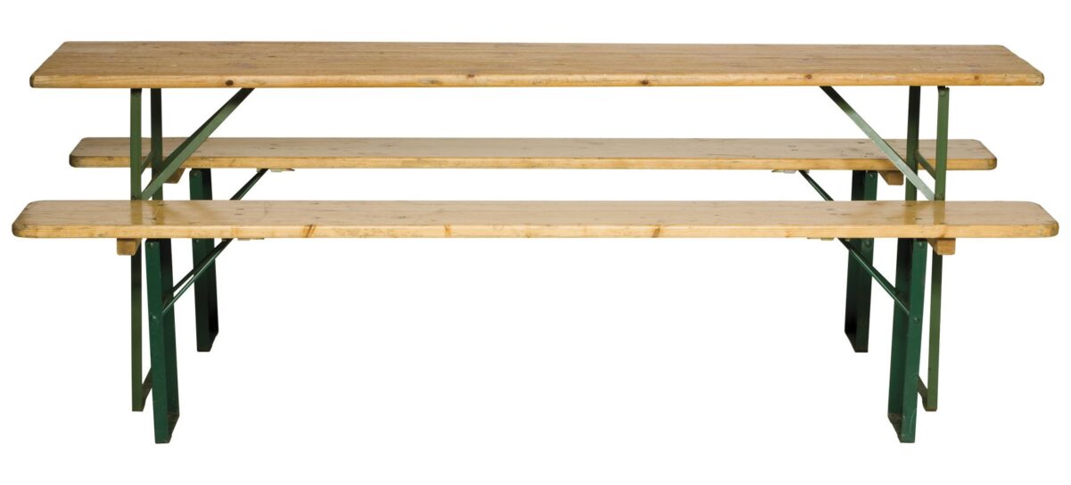 Biertafel (60cm) met 2 banken (aanbieding)