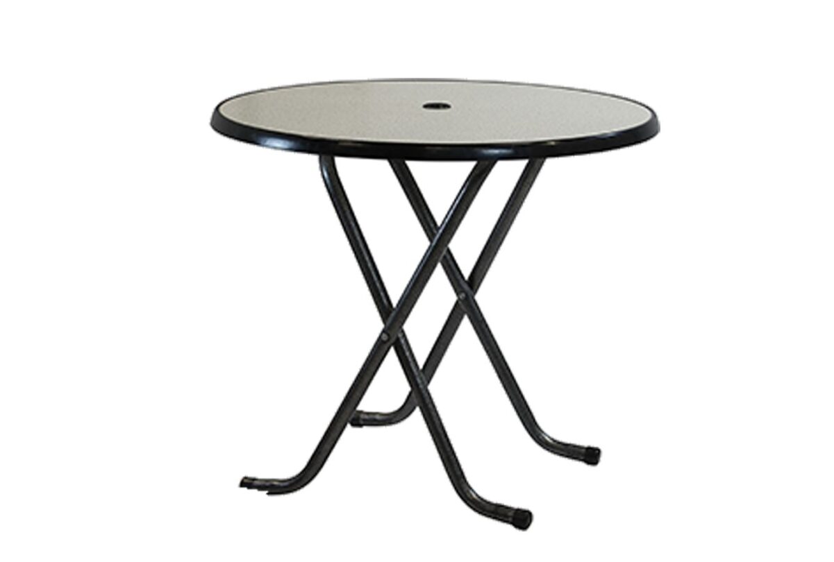 Terrastafel antraciet Ø 85 cm