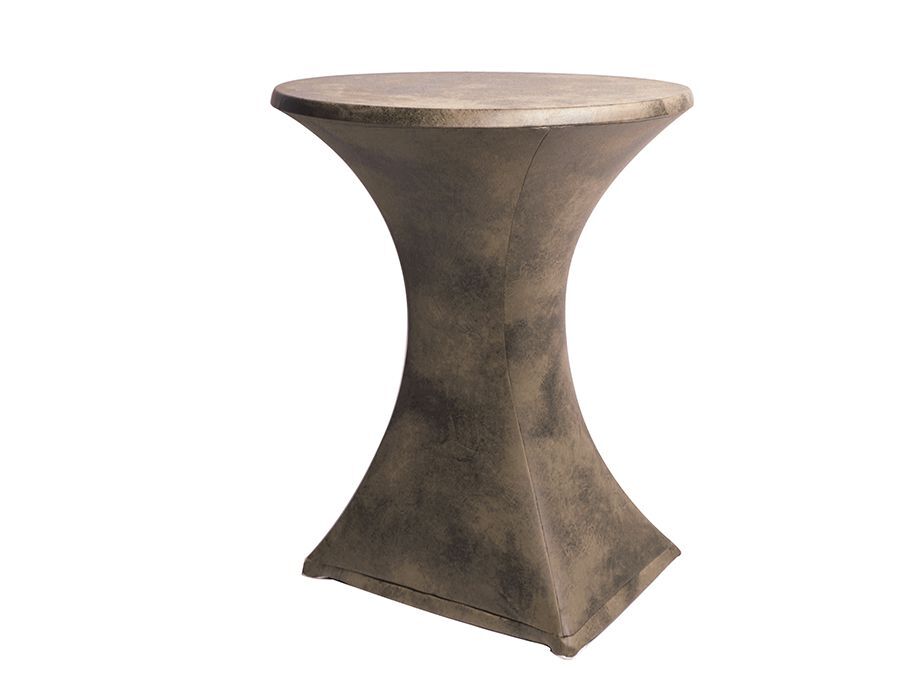 Statafelrok stretch – Leder look Bruin