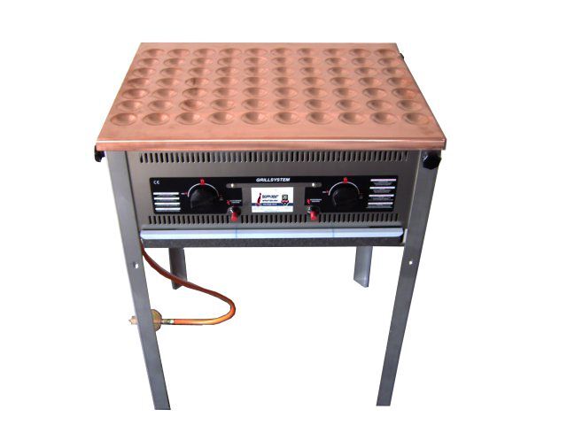 Barbecue incl. 2x 1/1 GN poffertjesplaat