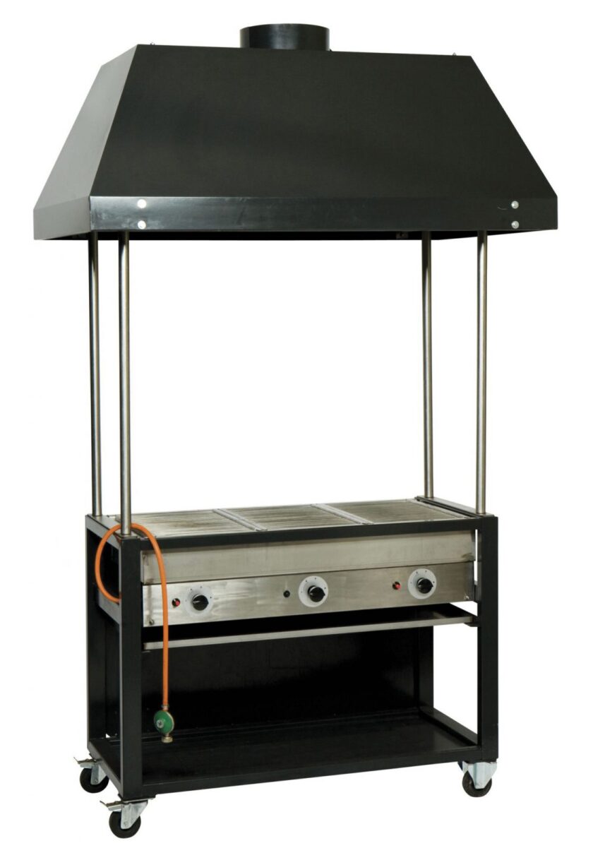 Barbecue 4x 1/1 GN incl. afzuigkap