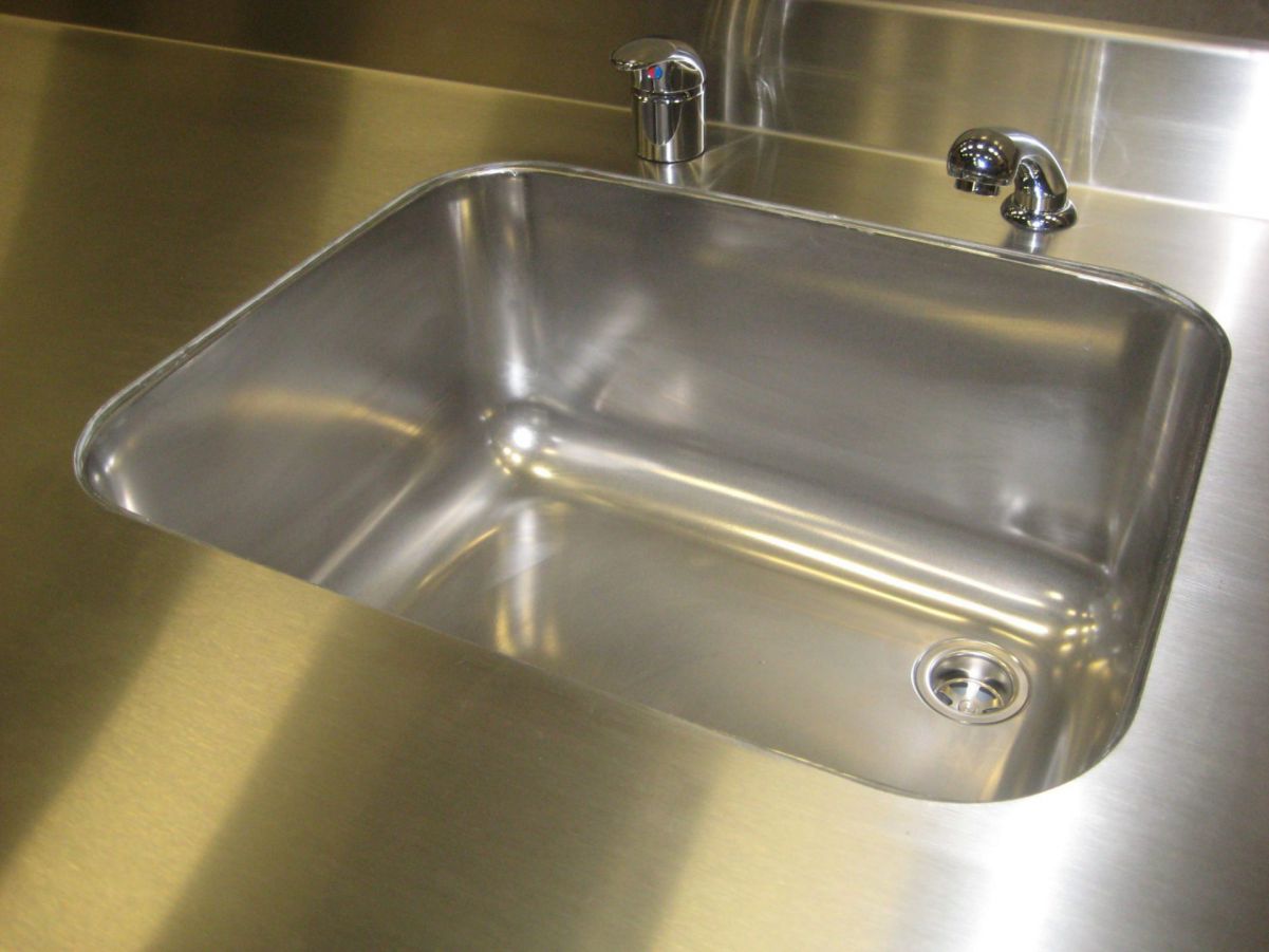 Spoelbak enkel met mengkraan en werkblad