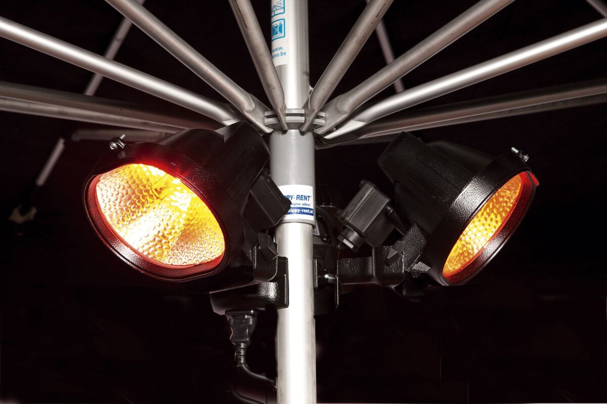 Parasolverwarming halogeen