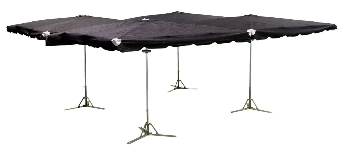 Mammoet overkapping zwart