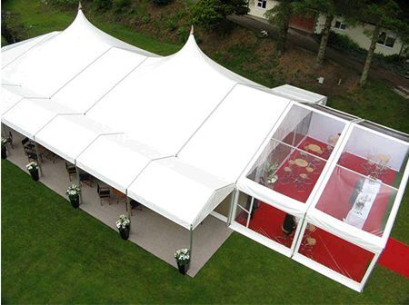 Alu-frame tent 10 meter breed – high peak