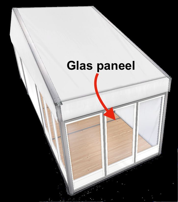 Glaspaneel (per meter)
