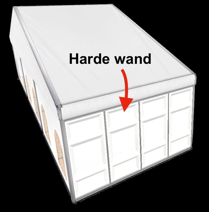 Harde wandpanelen – Partytent (per meter)