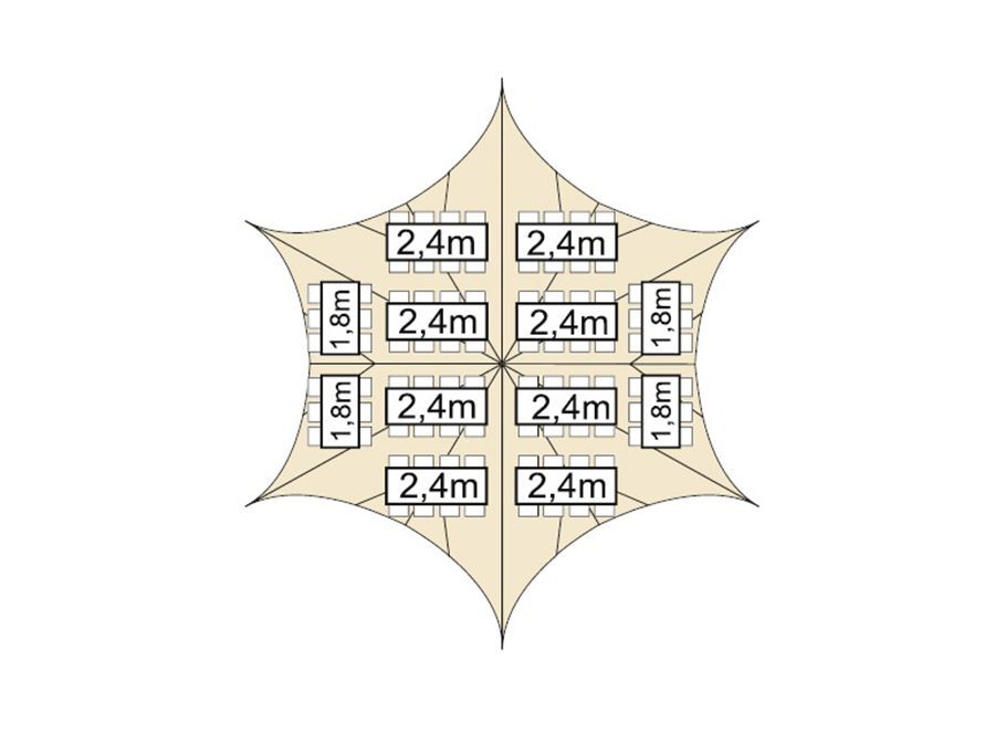 Starshade tent 17 meter