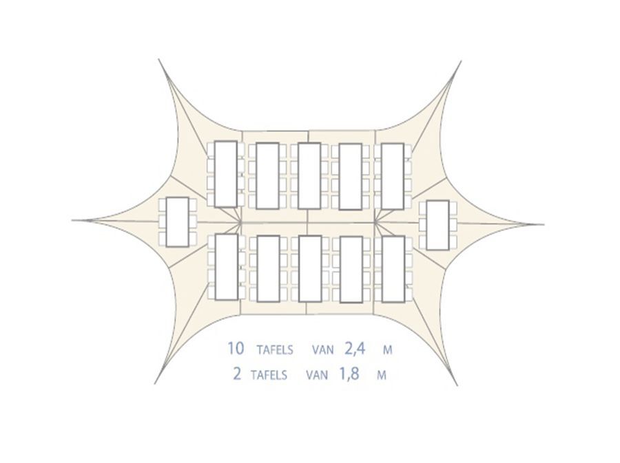 Starshade tent 22 meter