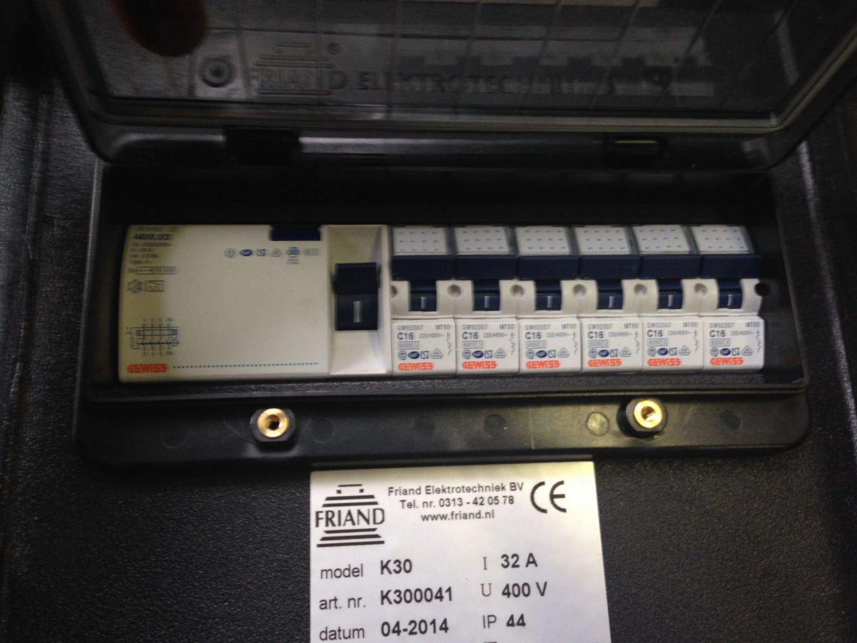 Verdeelblok 32 ampère