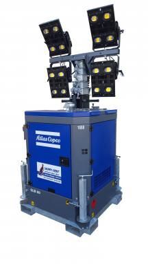 Lichtmast LED incl. aggregaat max hoogte 8 m