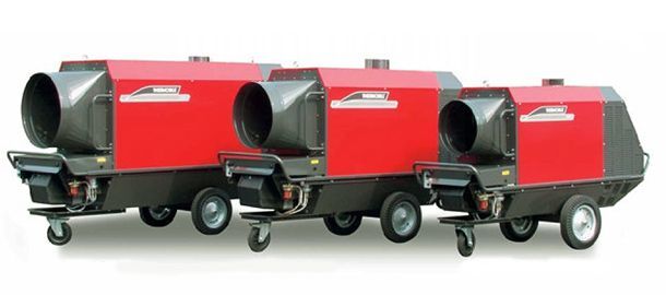 Indirect gestookte heater 185 kW radiaal – 400V