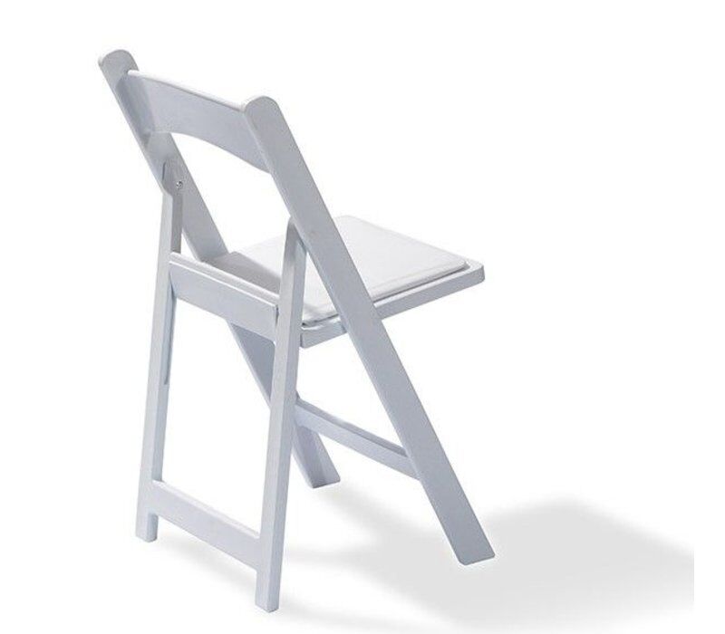 Wedding chair wit houtlook (aanbieding)