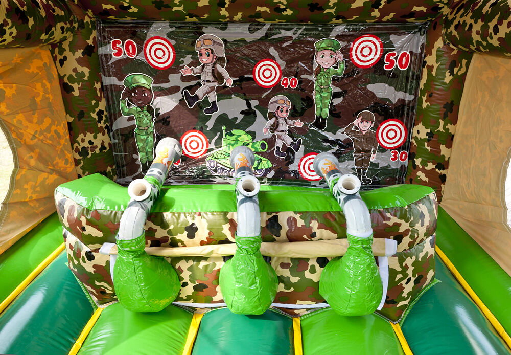 Springkussen Shooter Challenge Militair