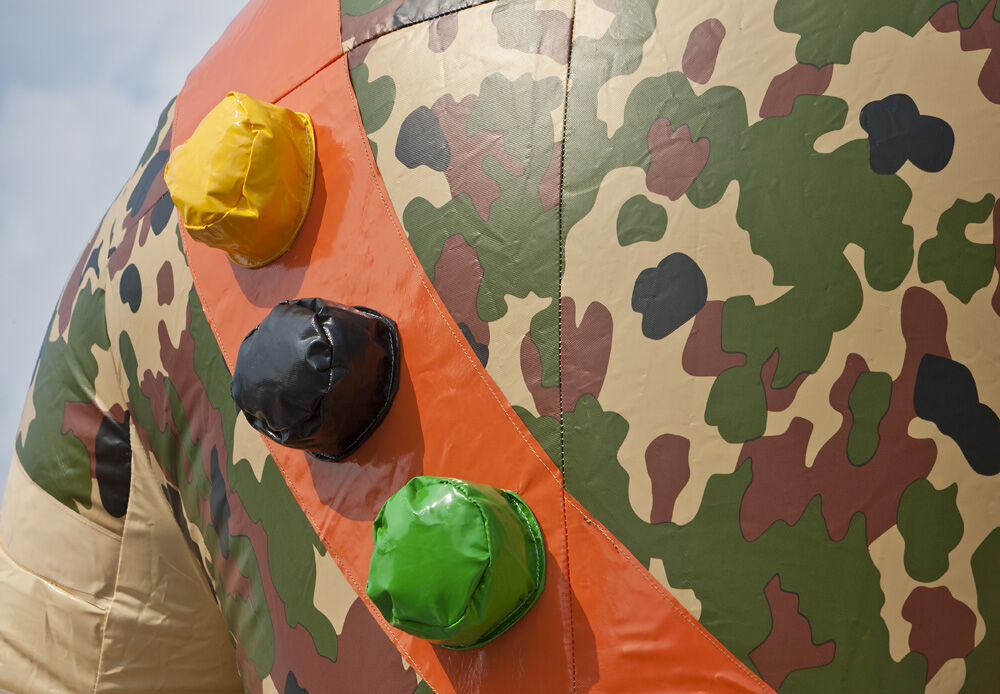 Springkussen Shooter Challenge Militair