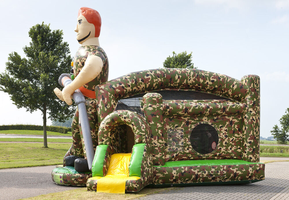 Springkussen Shooter Challenge Militair