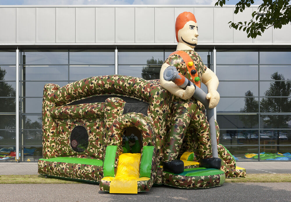 Springkussen Shooter Challenge Militair