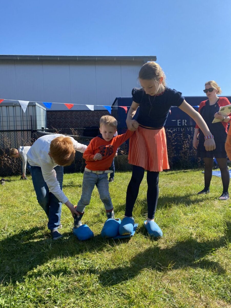 Duo klompen (blauw-rood)